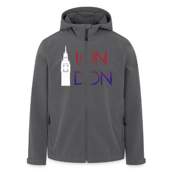 London - Recycelte Männer Softshell-Jacke von Stanley/Stella - Anthrazit - Vorne - AI Model Male 185 light (185cm)