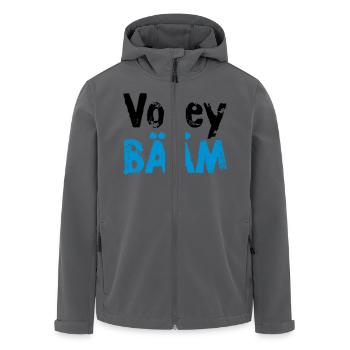 VolleyballFREAK VolleyBÄÄM MP - Recycelte Männer Softshell-Jacke von Stanley/Stella - Anthrazit - Vorne - AI Model Male 185 light (185cm)