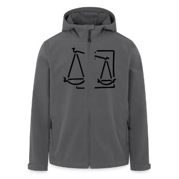 Sternzeichen waage - Recycelte Männer Softshell-Jacke von Stanley/Stella - Anthrazit - Vorne - AI Model Male 185 light (185cm)