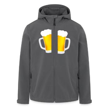 Bier Bierkrug Bierglas Biere Prost Krug Maß JGA - Recycelte Männer Softshell-Jacke von Stanley/Stella - Anthrazit - Vorne - AI Model Male 185 light (185cm)