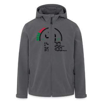 Jahre 40 Jahre Jubiläum Meter - Recycelte Männer Softshell-Jacke von Stanley/Stella - Anthrazit - Vorne - AI Model Male 185 light (185cm)