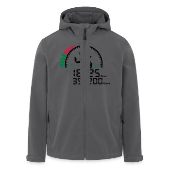 Jahre 45 Jahre Jubiläum Meter - Recycelte Männer Softshell-Jacke von Stanley/Stella - Anthrazit - Vorne - AI Model Male 185 light (185cm)