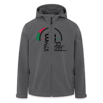 Gegen Jubiläum Jahre 60 Jahre - Recycelte Männer Softshell-Jacke von Stanley/Stella - Anthrazit - Vorne - AI Model Male 185 light (185cm)