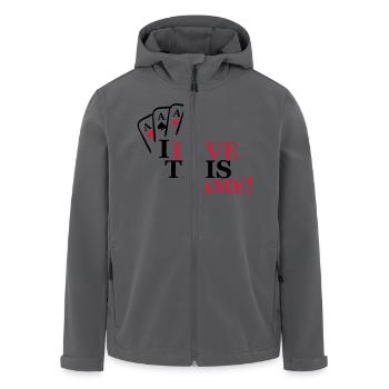 I love this game Cards - Recycelte Männer Softshell-Jacke von Stanley/Stella - Anthrazit - Vorne - AI Model Male 185 light (185cm)