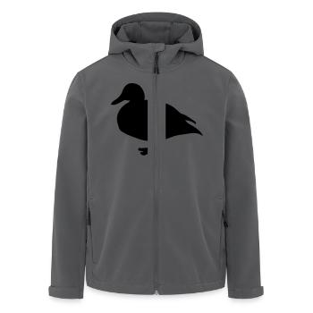 Tiere in der Nähe duck1 Ente - Recycelte Männer Softshell-Jacke von Stanley/Stella - Anthrazit - Vorne - AI Model Male 185 light (185cm)