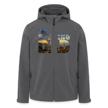 The Running Dad - Recycelte Männer Softshell-Jacke von Stanley/Stella - Anthrazit - Vorne - AI Model Male 185 light (185cm)