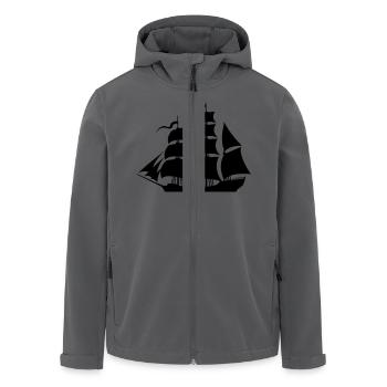 Sailboat de - Recycelte Männer Softshell-Jacke von Stanley/Stella - Anthrazit - Vorne - AI Model Male 185 light (185cm)