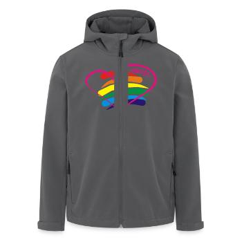Pride - Recycelte Männer Softshell-Jacke von Stanley/Stella - Anthrazit - Vorne - AI Model Male 185 light (185cm)
