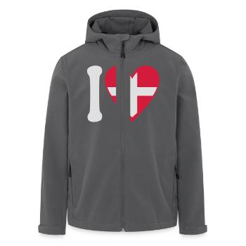 Liebe Savoie 2C - Recycelte Männer Softshell-Jacke von Stanley/Stella - Anthrazit - Vorne - AI Model Male 185 light (185cm)