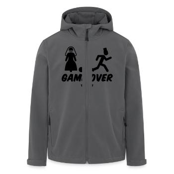 ehe_game_over___f1 - Recycelte Männer Softshell-Jacke von Stanley/Stella - Anthrazit - Vorne - AI Model Male 185 light (185cm)