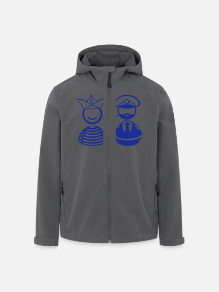 Matrose & Kapitän - Recycelte Männer Softshell-Jacke von Stanley/Stella - Anthrazit