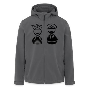 Seemänner - Recycelte Männer Softshell-Jacke von Stanley/Stella - Anthrazit - Vorne - AI Model Male 185 light (185cm)