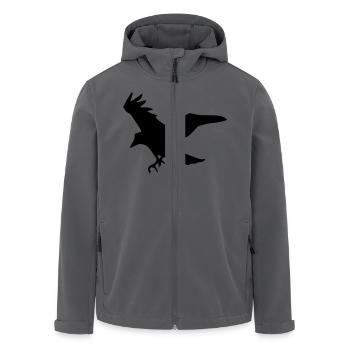 Rabe - Recycelte Männer Softshell-Jacke von Stanley/Stella - Anthrazit - Vorne - AI Model Male 185 light (185cm)