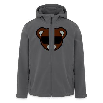 baer - Recycelte Männer Softshell-Jacke von Stanley/Stella - Anthrazit - Vorne - AI Model Male 185 light (185cm)
