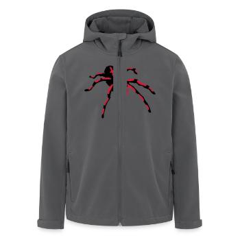 Tarantula Spider - Recycelte Männer Softshell-Jacke von Stanley/Stella - Anthrazit - Vorne - AI Model Male 185 light (185cm)
