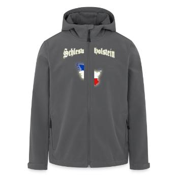 Schleswig-Holstein - Recycelte Männer Softshell-Jacke von Stanley/Stella - Anthrazit - Vorne - AI Model Male 185 light (185cm)