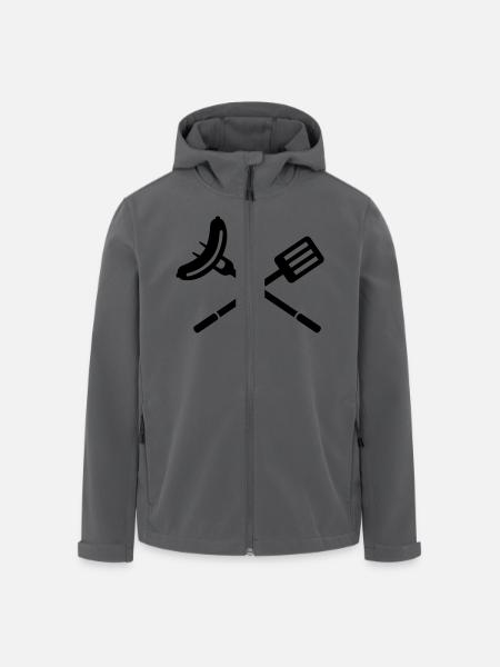Grillen - Recycelte Männer Softshell-Jacke von Stanley/Stella - Anthrazit