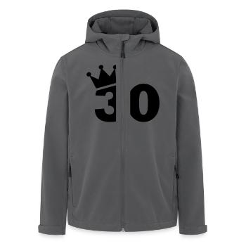 30 - Recycelte Männer Softshell-Jacke von Stanley/Stella - Anthrazit - Vorne - AI Model Male 185 light (185cm)