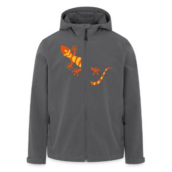 Gecko - Recycelte Männer Softshell-Jacke von Stanley/Stella - Anthrazit - Vorne - AI Model Male 185 light (185cm)