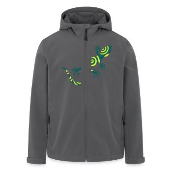 Gecko - Recycelte Männer Softshell-Jacke von Stanley/Stella - Anthrazit - Vorne - AI Model Male 185 light (185cm)
