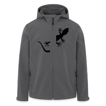 Gecko - Recycelte Männer Softshell-Jacke von Stanley/Stella - Anthrazit - Vorne - AI Model Male 185 light (185cm)