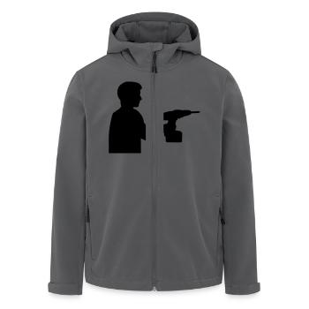 Handwerker - Recycelte Männer Softshell-Jacke von Stanley/Stella - Anthrazit - Vorne - AI Model Male 185 light (185cm)