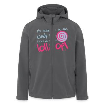 Lollipop - Recycelte Männer Softshell-Jacke von Stanley/Stella - Anthrazit - Vorne - AI Model Male 185 light (185cm)