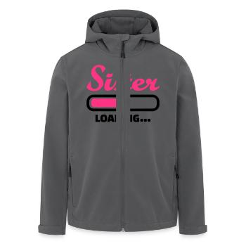 Schwester - Recycelte Männer Softshell-Jacke von Stanley/Stella - Anthrazit - Vorne - AI Model Male 185 light (185cm)