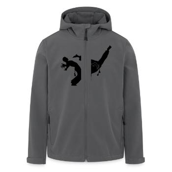capoeira - Recycelte Männer Softshell-Jacke von Stanley/Stella - Anthrazit - Vorne - AI Model Male 185 light (185cm)