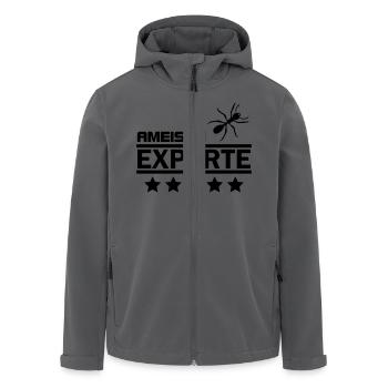 ameisen experte - Recycelte Männer Softshell-Jacke von Stanley/Stella - Anthrazit - Vorne - AI Model Male 185 light (185cm)