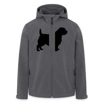 Norfolk Terrier - Recycelte Männer Softshell-Jacke von Stanley/Stella - Anthrazit - Vorne - AI Model Male 185 light (185cm)