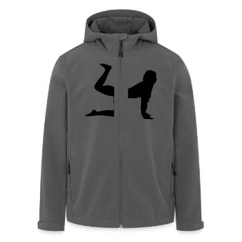 Sport Frau Silhouette - Recycelte Männer Softshell-Jacke von Stanley/Stella - Anthrazit - Vorne - AI Model Male 185 light (185cm)