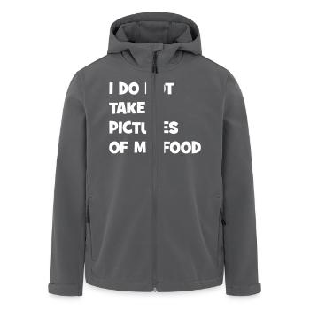 I do not take pictures of my food - Recycelte Männer Softshell-Jacke von Stanley/Stella - Anthrazit - Vorne - AI Model Male 185 light (185cm)