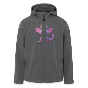 Wer sagt das ein Monster nicht niedlich aussieht? - Recycelte Männer Softshell-Jacke von Stanley/Stella - Anthrazit - Vorne - AI Model Male 185 light (185cm)