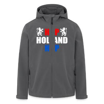 Hup holland hup - Recycelte Männer Softshell-Jacke von Stanley/Stella - Anthrazit - Vorne - AI Model Male 185 light (185cm)