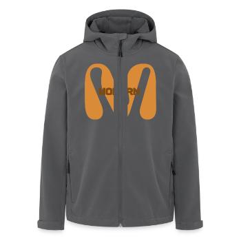 Modern - Recycelte Männer Softshell-Jacke von Stanley/Stella - Anthrazit - Vorne - AI Model Male 185 light (185cm)