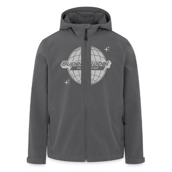 Super Global Welt Retro Vintage - Recycelte Männer Softshell-Jacke von Stanley/Stella - Anthrazit - Vorne - AI Model Male 185 light (185cm)