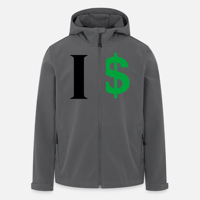 Buchstabe i Dollar - Recycelte Männer Softshell-Jacke von Stanley/Stella - Anthrazit