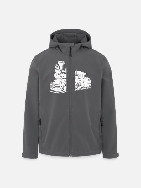 lokomotive zug - Recycelte Männer Softshell-Jacke von Stanley/Stella - Anthrazit