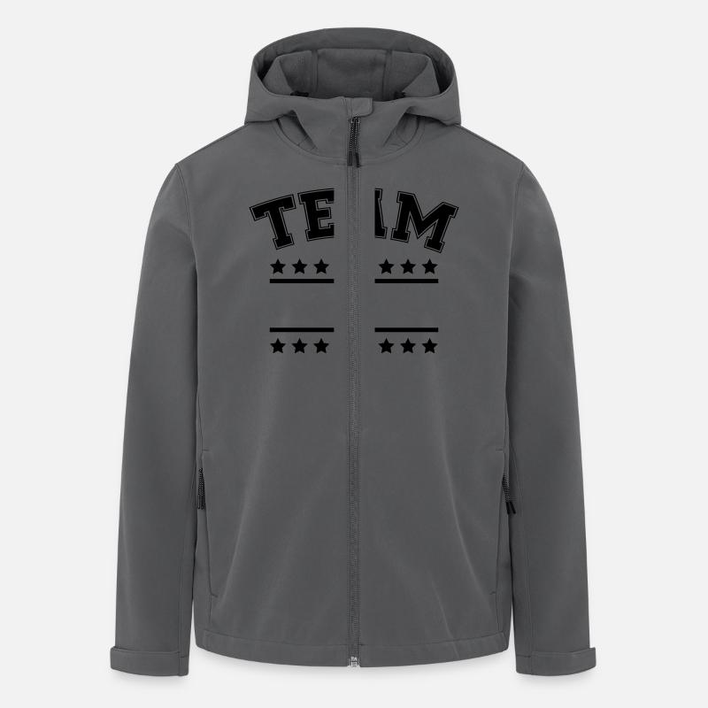 team - Recycelte Männer Softshell-Jacke Discoverer von Stanley/Stella - Anthrazit