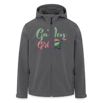 Garden Girl Botanical Gardening - Recycelte Männer Softshell-Jacke von Stanley/Stella - Anthrazit - Vorne - AI Model Male 185 light (185cm)