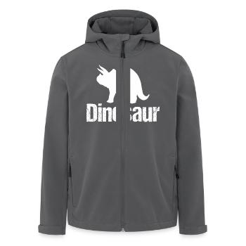 Dinosaur Triceratops - Dino - Recycelte Männer Softshell-Jacke von Stanley/Stella - Anthrazit - Vorne - AI Model Male 185 light (185cm)