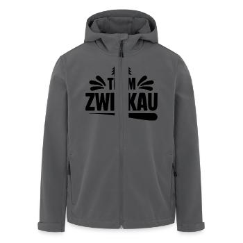 Team Zwickau - Recycelte Männer Softshell-Jacke von Stanley/Stella - Anthrazit - Vorne - AI Model Male 185 light (185cm)
