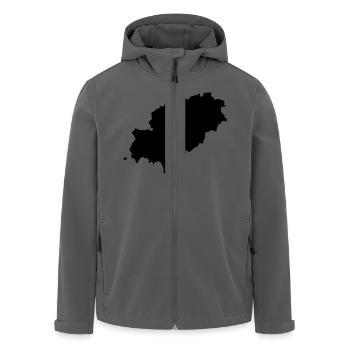 Ibiza - Recycelte Männer Softshell-Jacke von Stanley/Stella - Anthrazit - Vorne - AI Model Male 185 light (185cm)