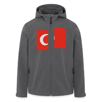Türkei - Recycelte Männer Softshell-Jacke von Stanley/Stella - Anthrazit - Vorne - AI Model Male 185 light (185cm)