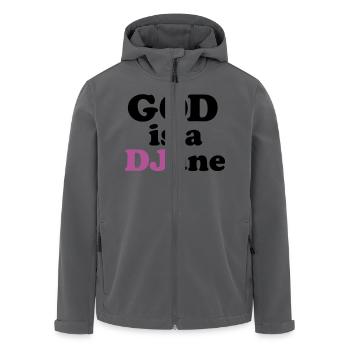 God is a DJane - Recycelte Männer Softshell-Jacke von Stanley/Stella - Anthrazit - Vorne - AI Model Male 185 light (185cm)