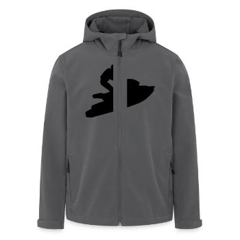 Jetski - Recycelte Männer Softshell-Jacke von Stanley/Stella - Anthrazit - Vorne - AI Model Male 185 light (185cm)