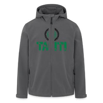 polynesische Tätowierung Tiara Tahiti Karte - Recycelte Männer Softshell-Jacke von Stanley/Stella - Anthrazit - Vorne - AI Model Male 185 light (185cm)
