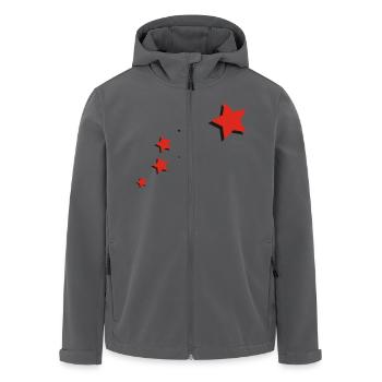 sterne - Recycelte Männer Softshell-Jacke von Stanley/Stella - Anthrazit - Vorne - AI Model Male 185 light (185cm)
