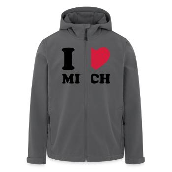I Love Milch - Recycelte Männer Softshell-Jacke von Stanley/Stella - Anthrazit - Vorne - AI Model Male 185 light (185cm)